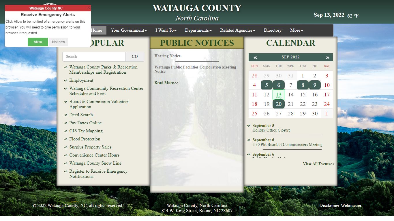 Watauga County, NC